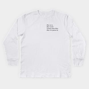 Gay is in (small black text) Kids Long Sleeve T-Shirt